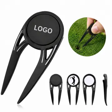 3-in-1 Golf Divot Tool Kit with Ball Marker and Cap Clip