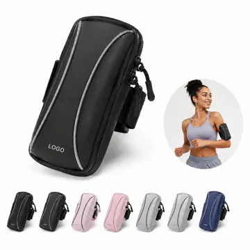 PU Reflective Armband with Adjustable Strap for Running