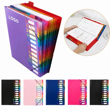 Waterproof Expanding File 13-Pocket with Notepad Organizer