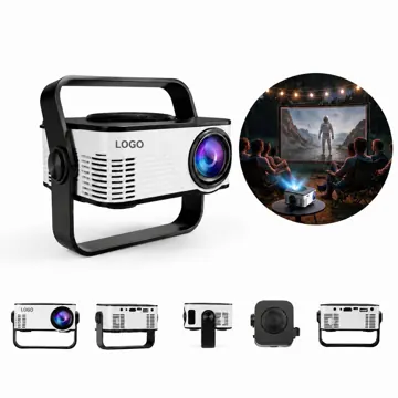 Mini Portable LCD Projector with Built-in Speaker for Home