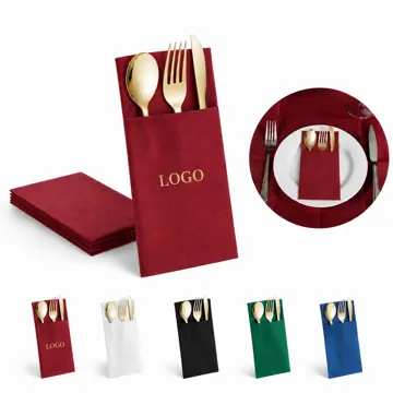 Disposable Linen Texture Paper Placemat Napkin for Dining