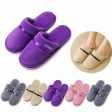Disposable Coral Velvet Anti-Slip Slippers for Hotel Spa