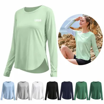 Women's UPF 50+ Quick-Dry Long Sleeve Shirt for Outdoor Sun