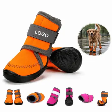 Waterproof Dog Boots with Anti-Slip Sole for Wet & Muddy