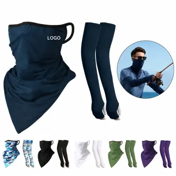 Women's Cooling Face Mask & Arm Sleeves Set for Sun