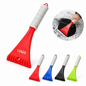 Foam Grip Snow Shovel for Cars, Scratch-Free Plastic Blade