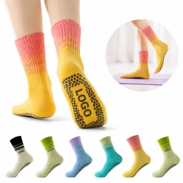 Non-Slip Gradient Yoga Socks with Open Toe for Pilates