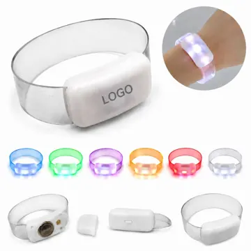 15-Color LED Wristband with Remote Control for Night Events