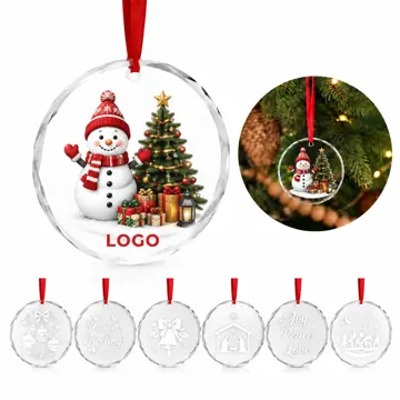 Crystal Christmas Tree Ornament, Faceted Holiday Keepsake