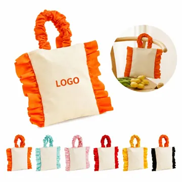 Canvas Eco Tote Bag with Floral Print, Durable & Spacious
