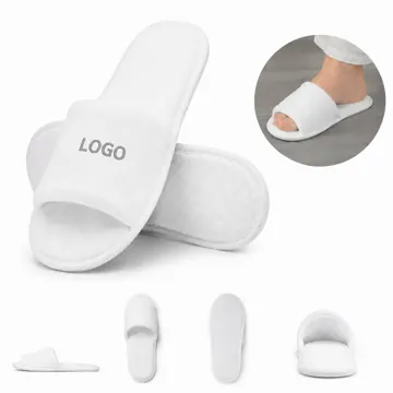 Skin-Soft Crystal Velvet Hotel Slippers with Non-Slip Sole