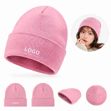 Solid Color Knitted Beanie for Cold Weather
