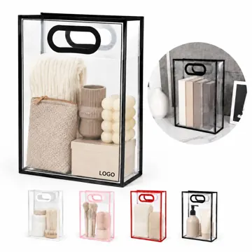 Clear Glossy Plastic Tote Bag for Everyday Carry