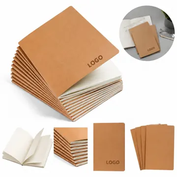 A4 Kraft Notebook, Durable Paper, Thick Pages, No Bleed