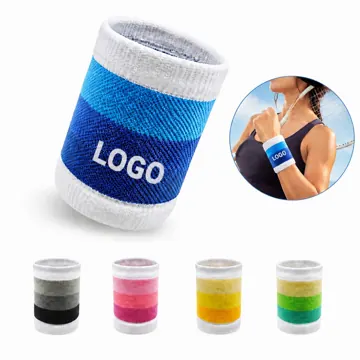 Terry Cloth Sweatband for Sports, Highly Absorbent Wristband