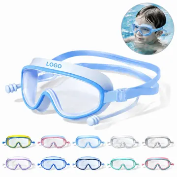 Kids Anti-Fog Swim Goggles Wide Vision Comfort Fit