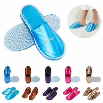 Hotel Disposable Silk-Like Slippers with Non-Slip Sole