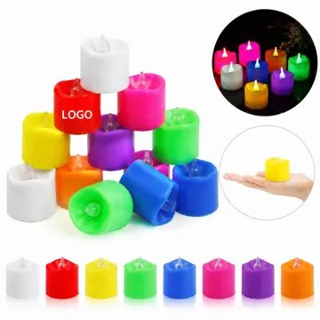 Flameless LED Tealight Candles with Flickering Warm Glow