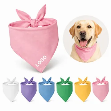 Soft Cotton Triangle Pet Bandana for Dogs and Cats