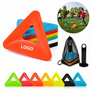 Durable Soccer Training Cones for Agility Drills on Grass