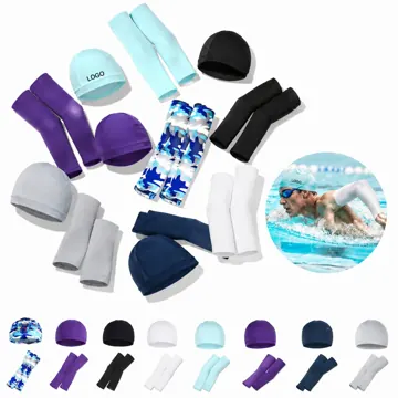 UV Protection Cycling Hat with Arm Sleeves Set