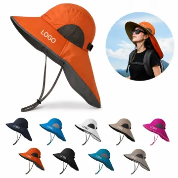 Adjustable Windproof Riding Shawl Sun Hat