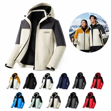 Unisex 3-in-1 Waterproof Fleece Jacket with Detachable Liner