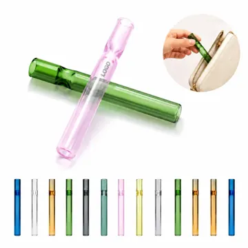 Handcrafted Borosilicate Glass Chillum Pipe for Dry Herbs