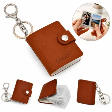 Keychain Mini Photo Album with Protective Sleeves