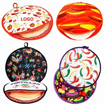 Microwavable Insulated Tortilla Bag Warmer Pouch
