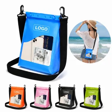 Waterproof PVC Crossbody Bag with Adjustable Strap