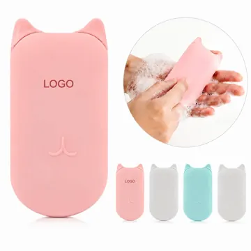 Cute Cat Portable Soap Sheets - Travel Hand Wash, 50 Count