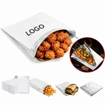 Insulated Foil Burger Wrappers for Freshness, Heat