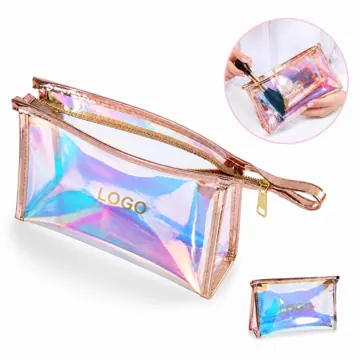 Semi-Transparent Waterproof TPU Makeup Bag with Multiple