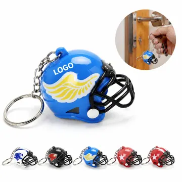 Custom Mini Football Helmet Keychain for Sports Fan Gift