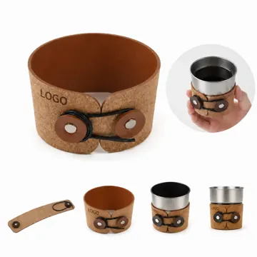 Leather Cork Mug Sleeve for Insulated Standard Cups