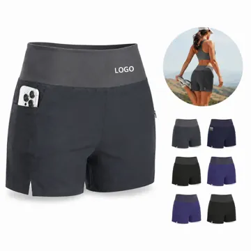 Women's High-Waisted Quick-Dry Athletic Boxer Shorts