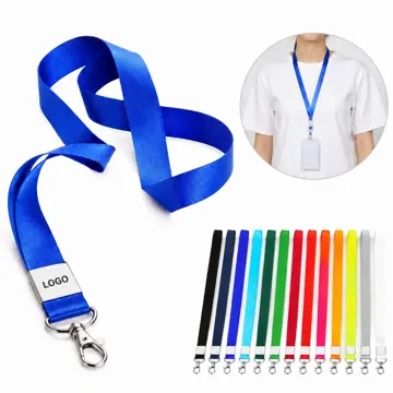 Multicolor Breakaway Polyester Badge Lanyards with Swivel