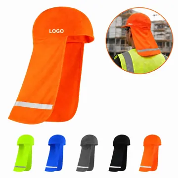 Reflective Hard Hat Sun Shade with Neck Protection