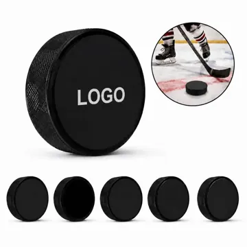 Custom Printed Vulcanized Rubber Hockey Puck for Training