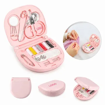 Compact Mini Sewing Kit with Tools, Portable Storage Box
