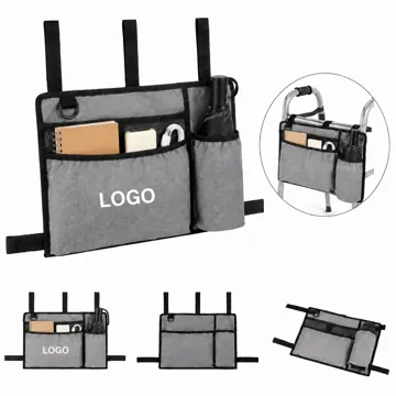 Walker Side Organizer Bag with Water Bottle Holder