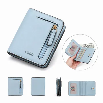 RFID Blocking Leather Wallet with Multiple Card Slots