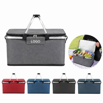 Collapsible Insulated Picnic Cooler with Thermal