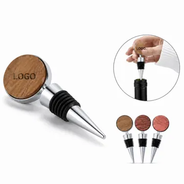 Personalized Engraved Walnut Wine Stopper with Airtight