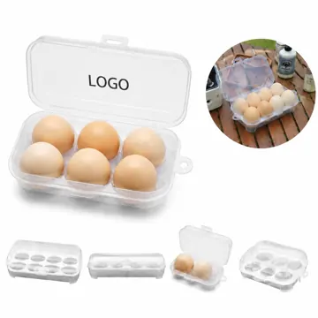 Stackable Egg Storage Box with Secure Lid, Durable Plastic