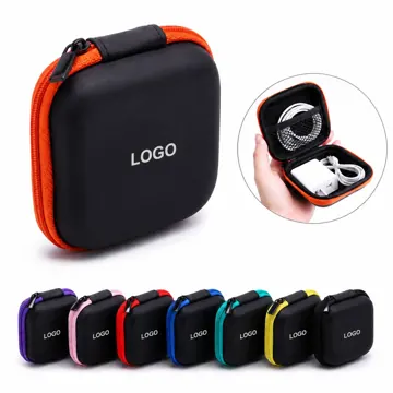 Shockproof EVA Earphone & Cable Case, Slim Travel Storage