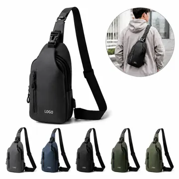 USB Charging Crossbody Sling Bag with Travel Backpack Design
