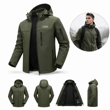 USB Heated Hooded Jacket with 10 Heating Zones for Outdoor
