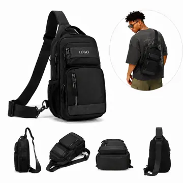 Oxford Crossbody Sling Bag with Adjustable Straps